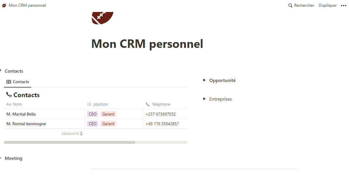 CRM-mboa CRM